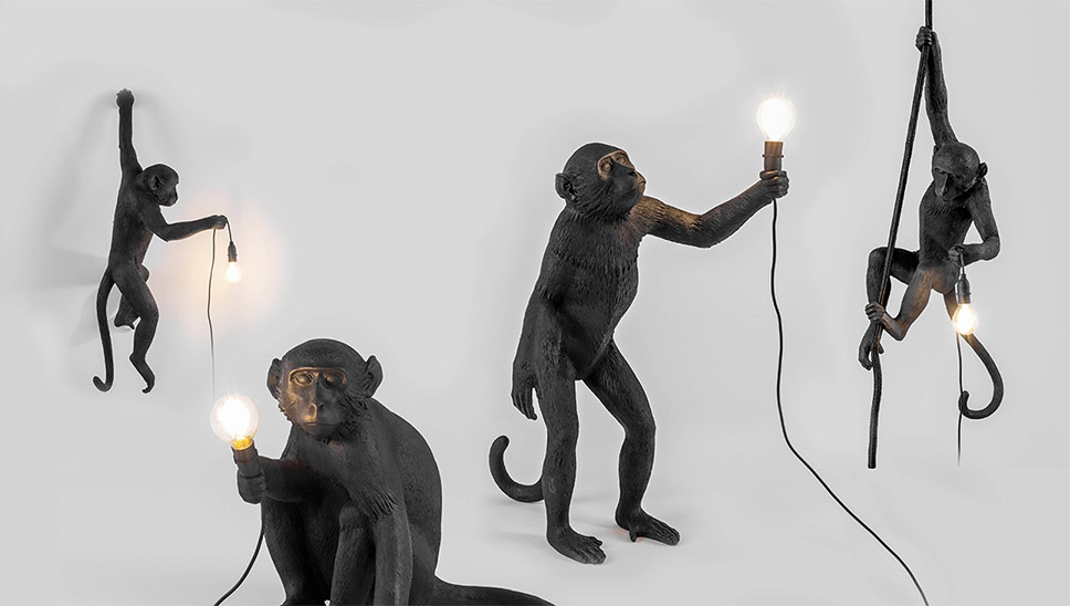 Dekorativ Monkey Pendant Light