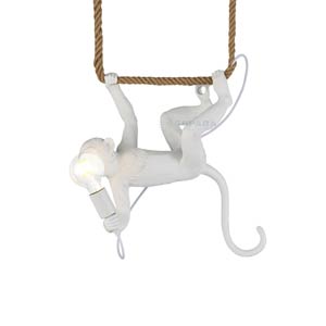 Polyharts Sittande Monkey Table Lampa