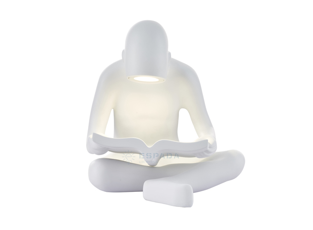 novelty gifts led reading man sculpture table lamp