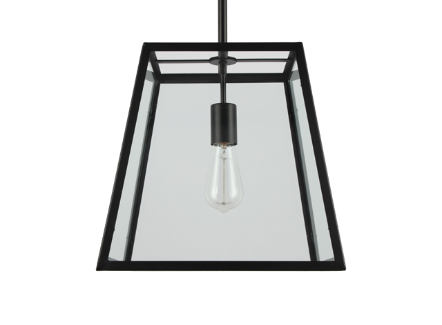 ES081 Geometric Metal and Glass Lantern Pendant Light for Kitchen