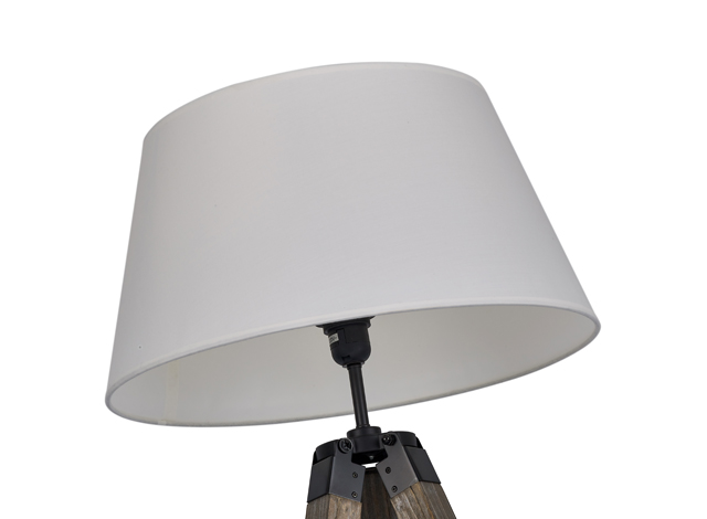 ES488 Industrial Fabric Shade Tripod Floor Lamp